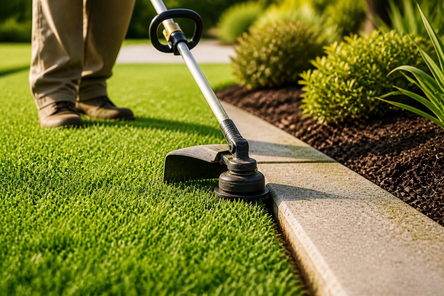 Lawn edge trimming